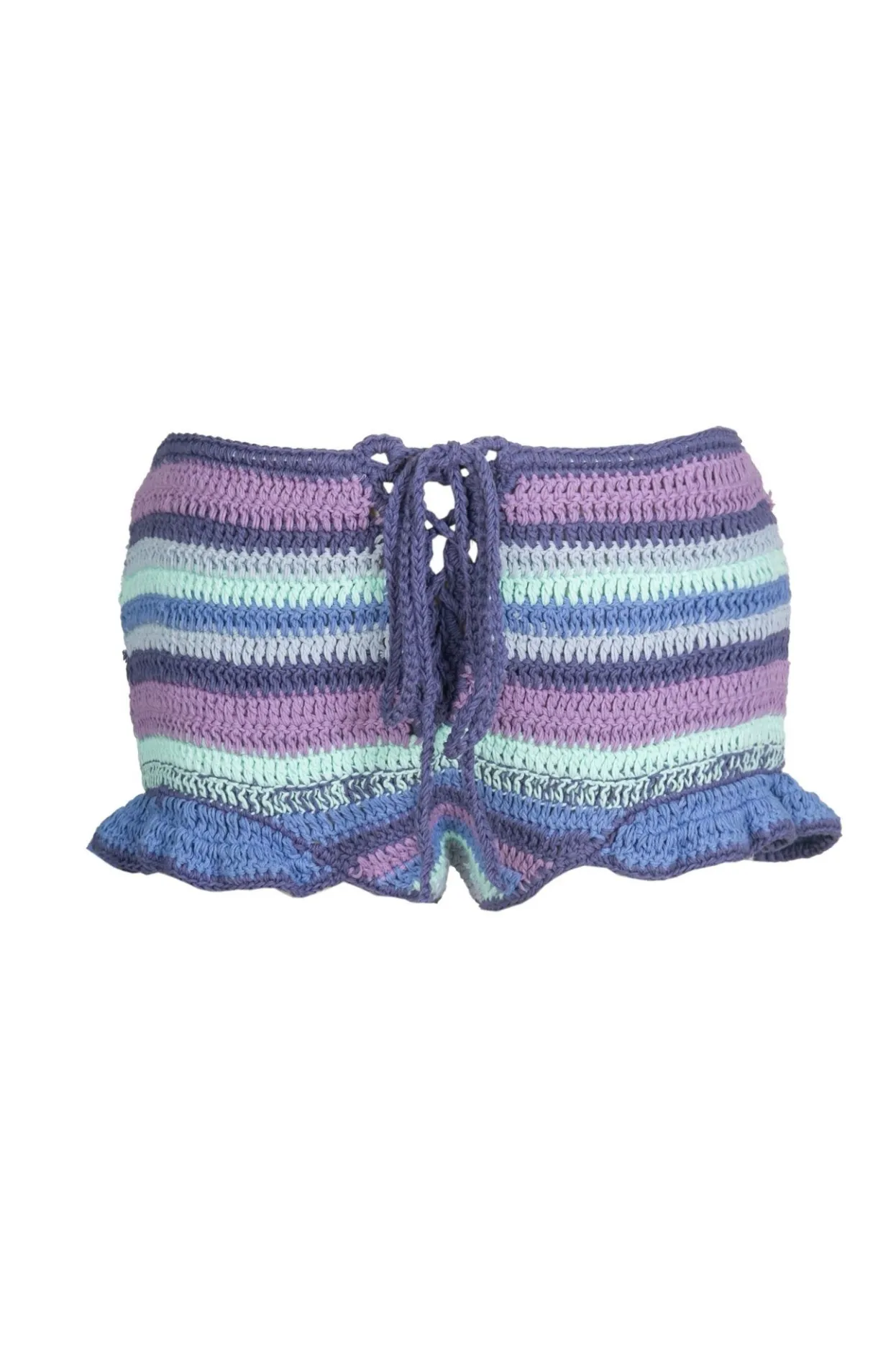 Crochet | Celia B Barent Shorts Blue