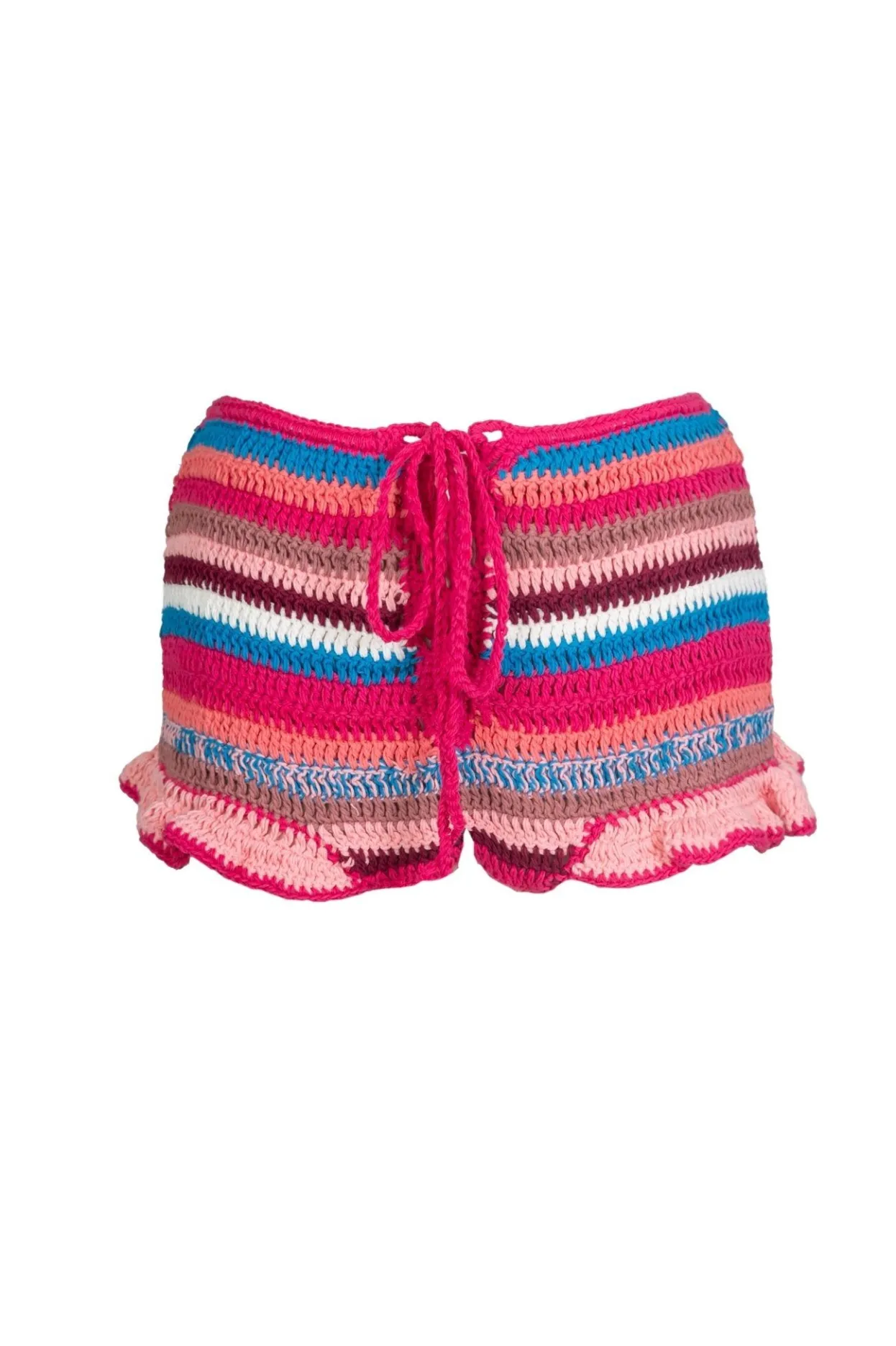 Crochet | Celia B Barent Shorts Red